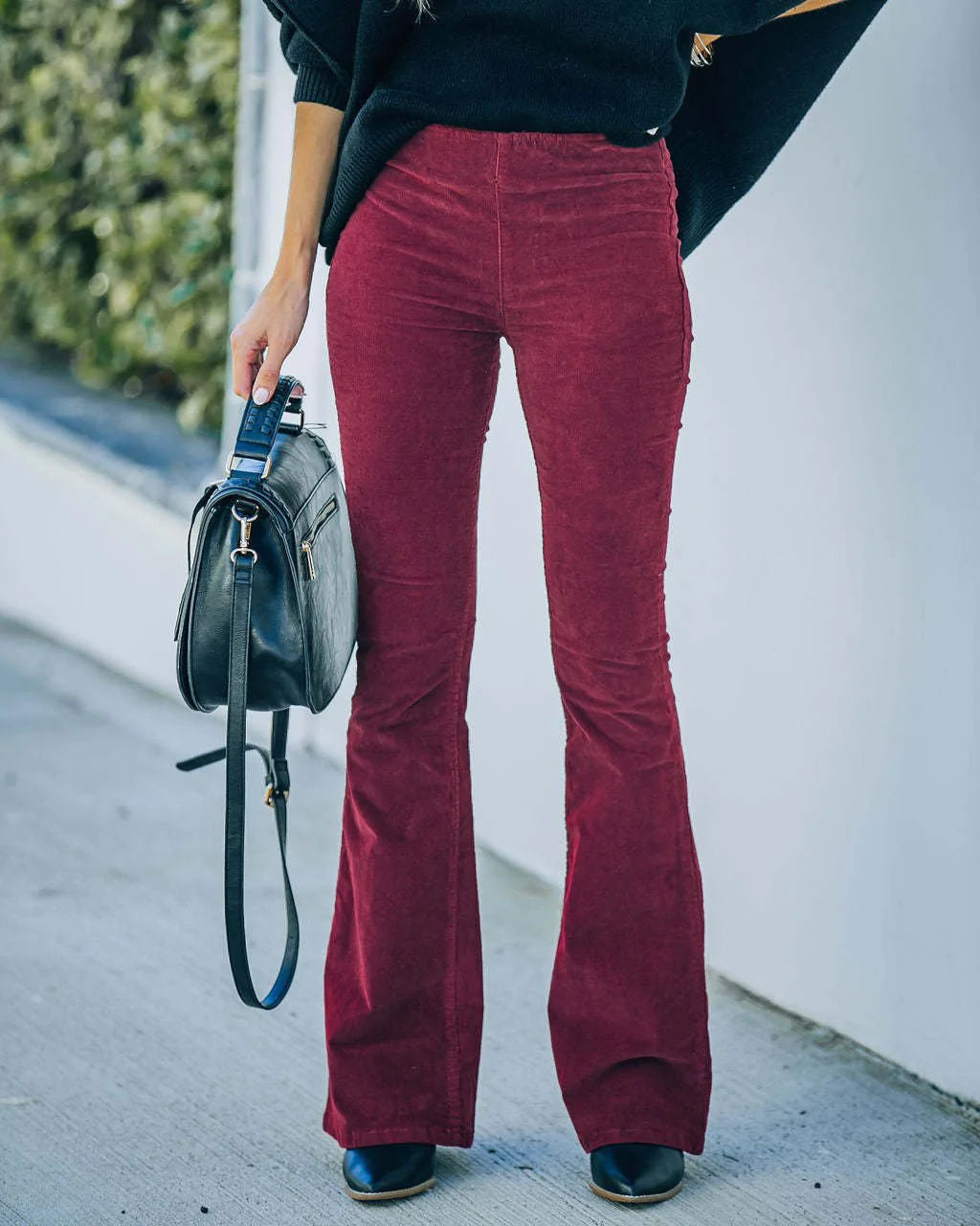 Genevieve - Uitlopende broek met een hoge taille voor dames
