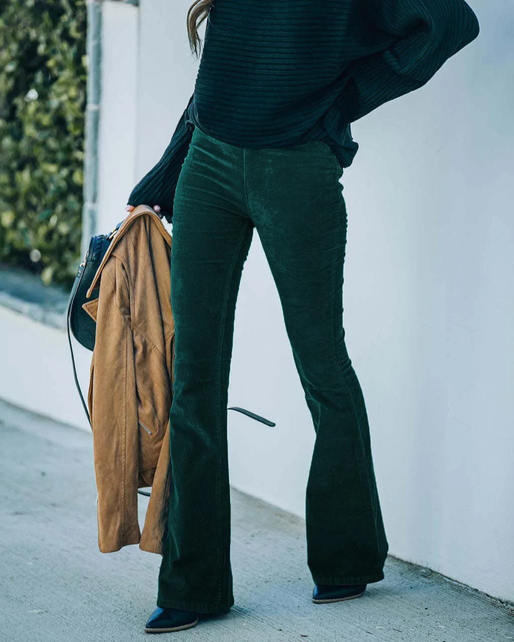 Genevieve - Uitlopende broek met een hoge taille voor dames