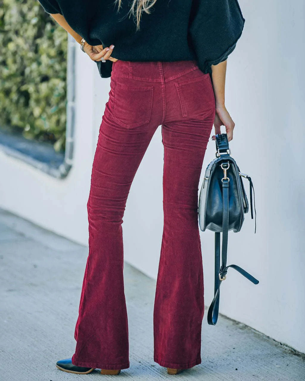 Genevieve - Uitlopende broek met een hoge taille voor dames