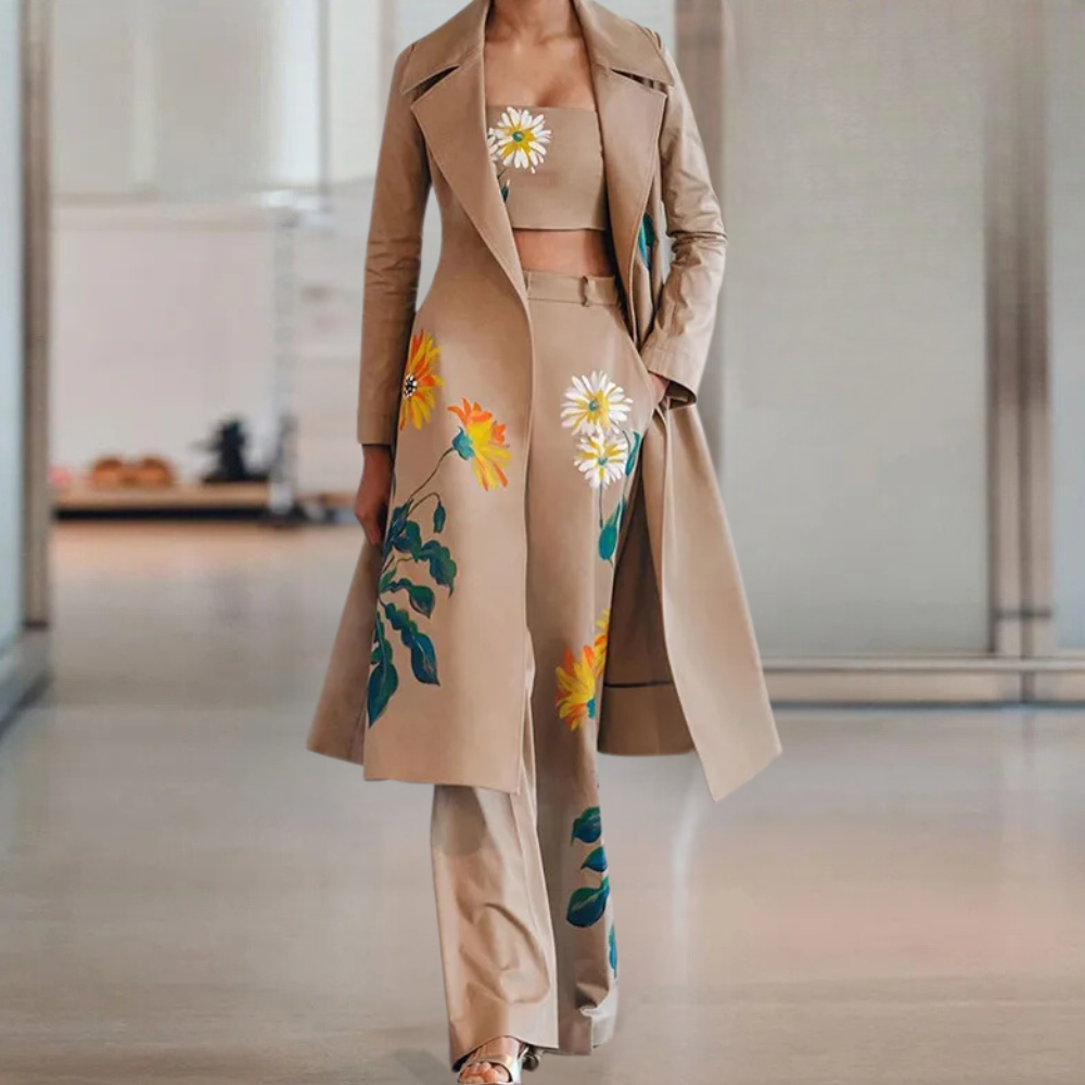 Savannah - Tijdloos Driedelig Outfit voor Dames