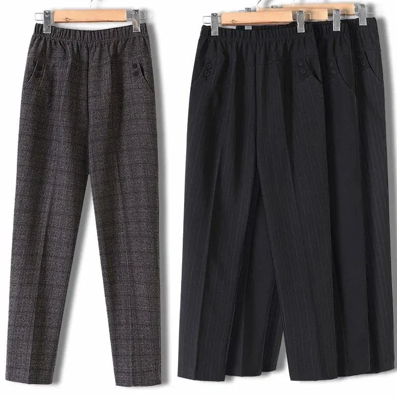 Ella - Hoge Taille Broek met Comfortabele Stretch voor Vrouwen