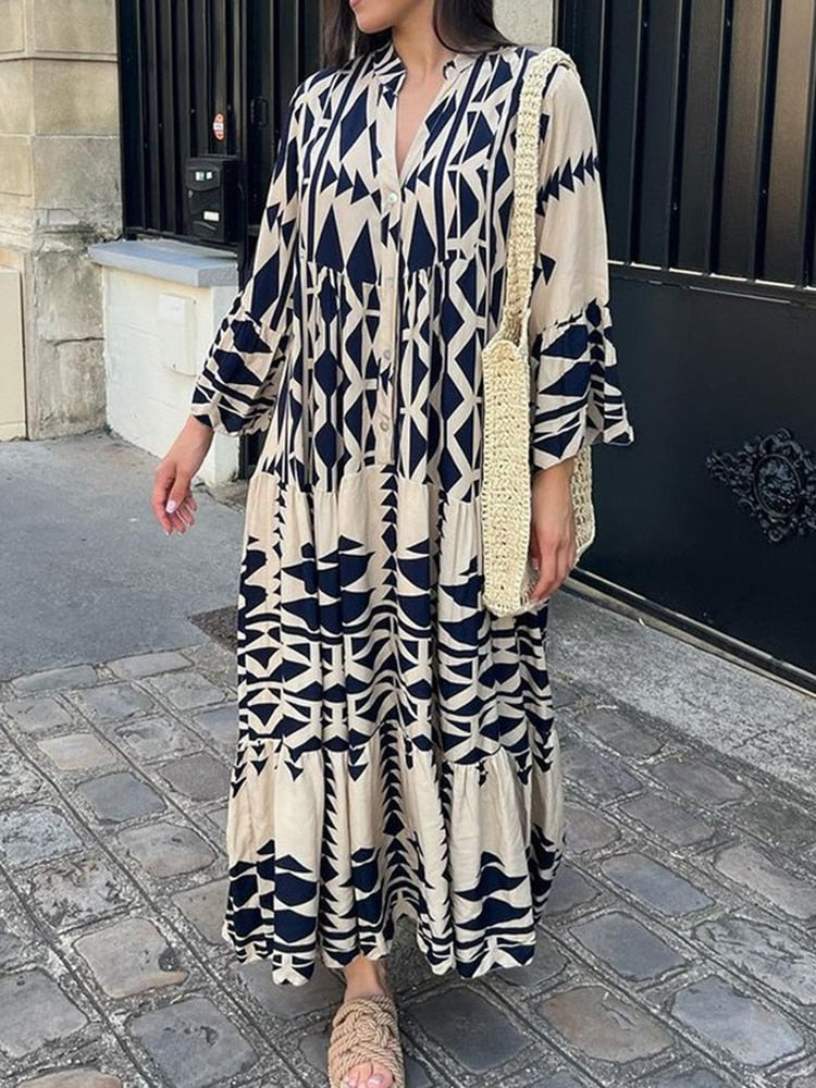 Dames Bohemian Jurk Elegant Design Voor Feestelijke Kleding - Skye-1