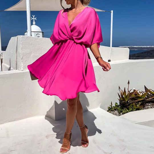 Variant image for Dames V-hals Zomerjurk Elegante Stijl - Sophie-13