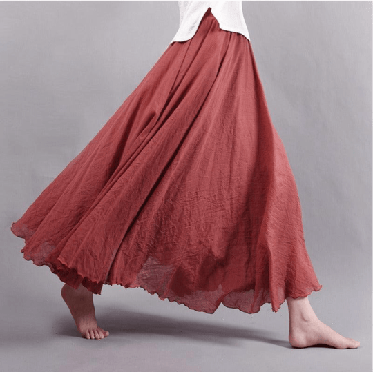 Variant image for Dames Maxi Rok Elegante Boheemse Stijl Ademend Design - Magna-13