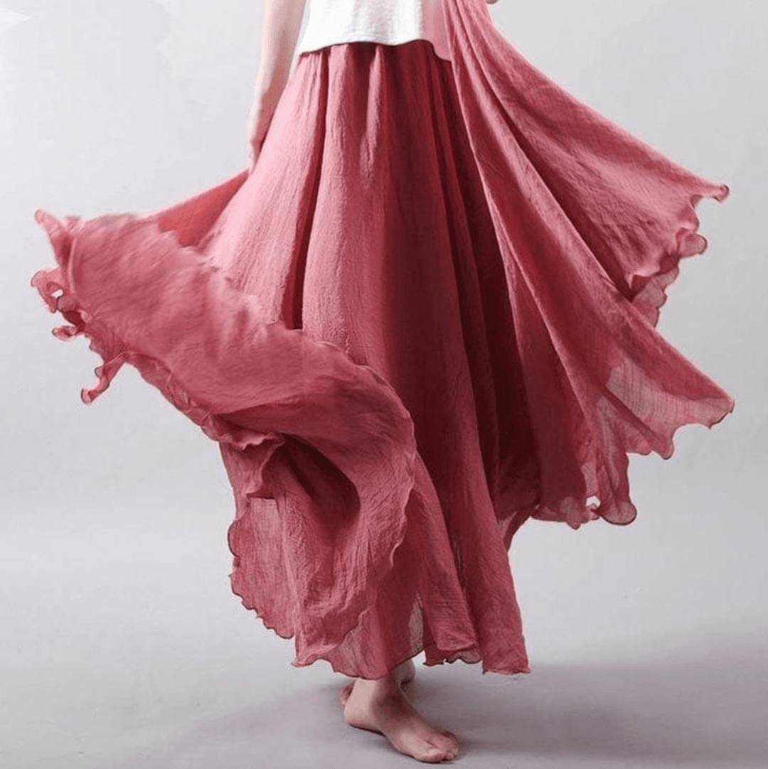 Dames Maxi Rok Elegante Boheemse Stijl Ademend Design - Magna-5
