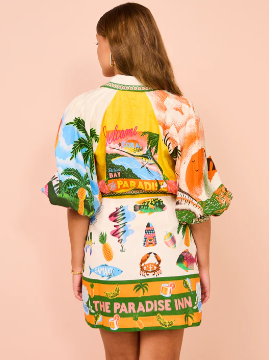 Dames Mini Jurk Elegante Polokraag met Strikceintuur - Zomerstijl-3