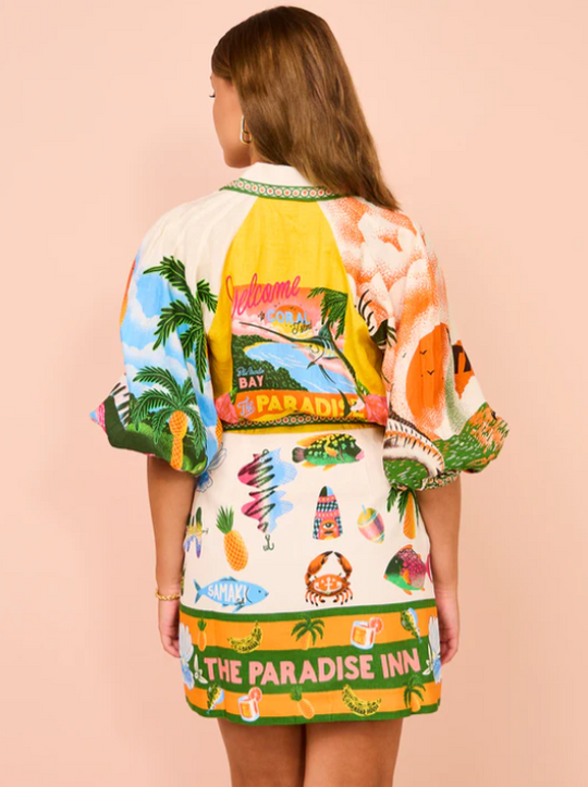 Dames Mini Jurk Elegante Polokraag met Strikceintuur - Zomerstijl-3
