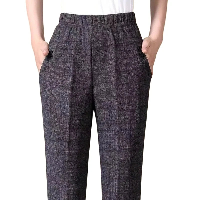 Ella - Hoge Taille Broek met Comfortabele Stretch voor Vrouwen