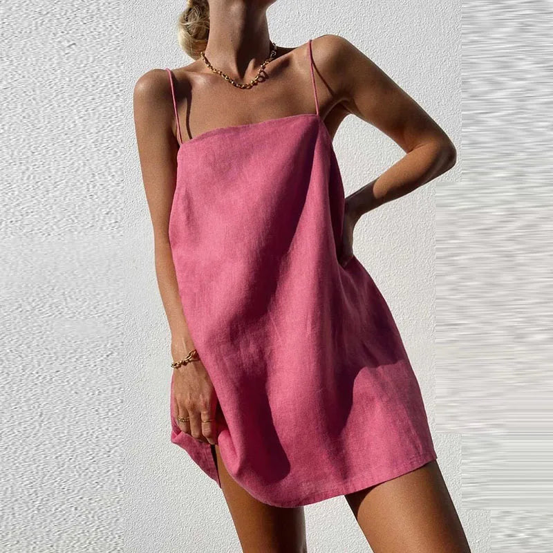 Variant image for Dames Mouwloze Mini-Jurk Met Pailletten Ontwerp - Feestelijke Kleding Dames-17