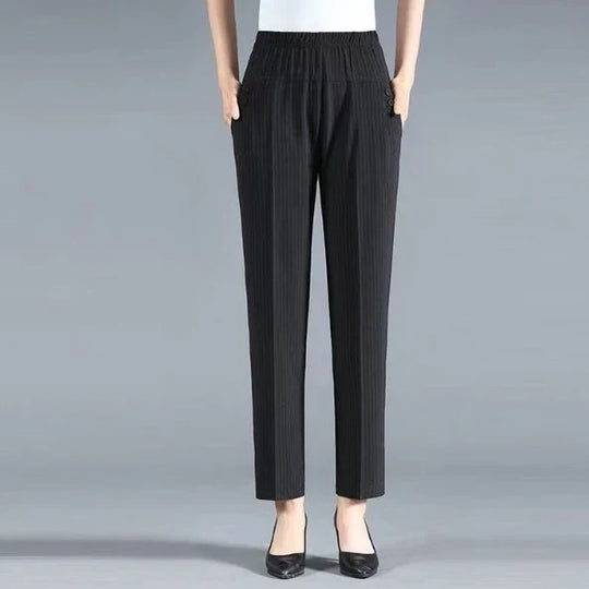 Ella - Hoge Taille Broek met Comfortabele Stretch voor Vrouwen