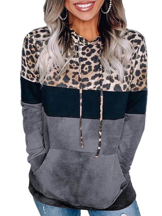 Selah - Hoodie met lange mouwen en blokkleurendessin