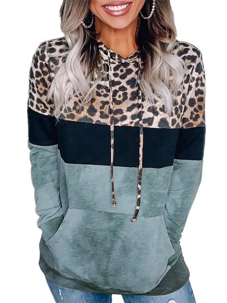 Selah - Hoodie met lange mouwen en blokkleurendessin