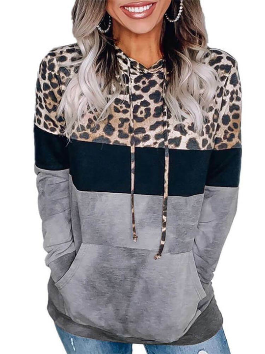 Selah - Hoodie met lange mouwen en blokkleurendessin