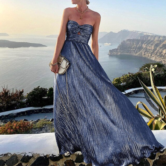 Dames Maxi Jurk Elegant Flatterend Ontwerp voor Zomer - Jassy-3