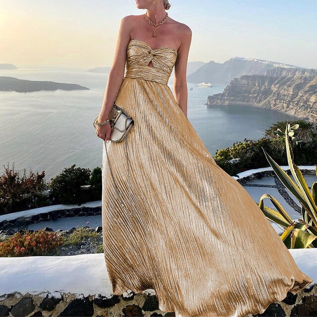 Variant image for Dames Maxi Jurk Elegant Flatterend Ontwerp voor Zomer - Jassy-13