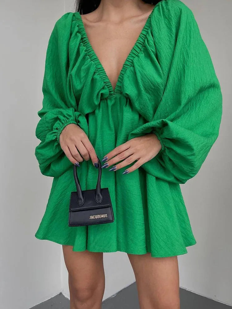 Variant image for Dames Lange Jurk Bohemian V-Hals Zomer Kleding - Sadie-37