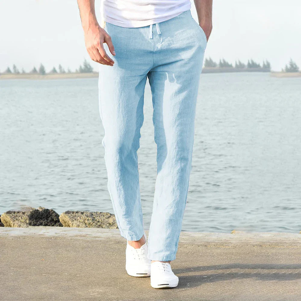 Lucas - Koele en lichte linnen broek voor heren