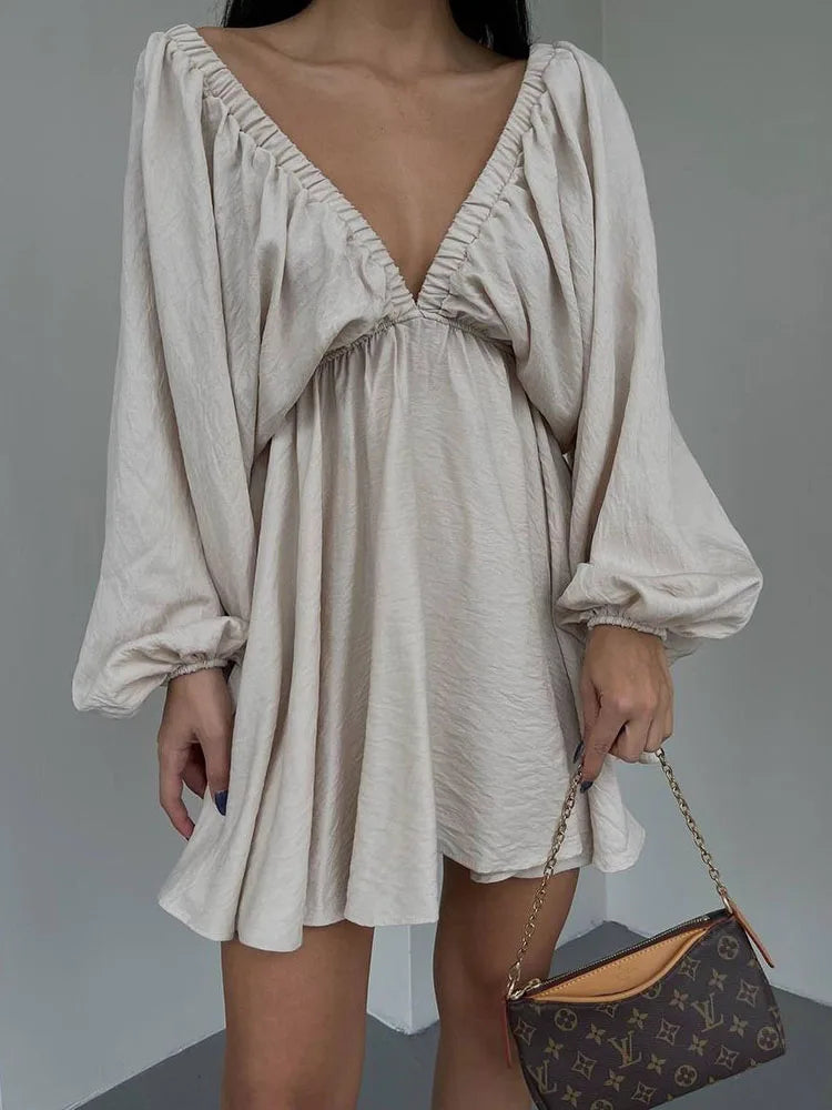 Dames Lange Jurk Bohemian V-Hals Zomer Kleding - Sadie-5