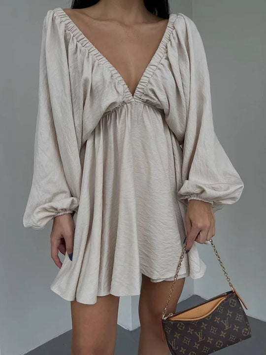 Dames Lange Jurk Bohemian V-Hals Zomer Kleding - Sadie-5