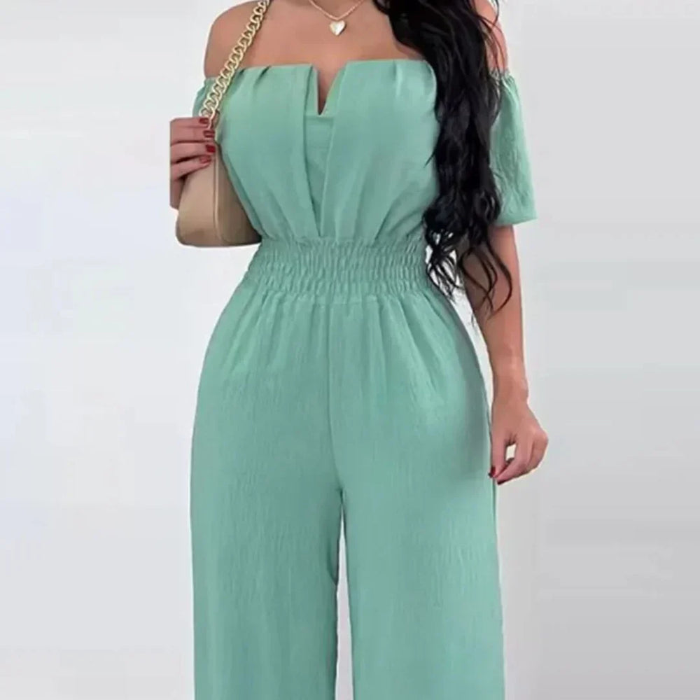 Dames Jumpsuit Off-Shoulder Elegant Ontwerp - Tessa-2