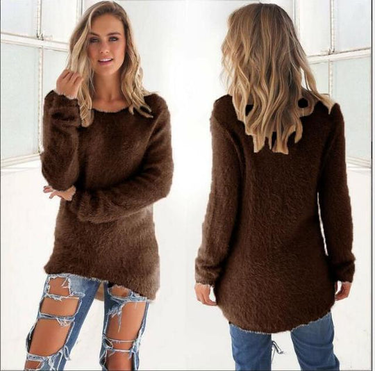 Georgia - Chique look Casual trui met O halslijn