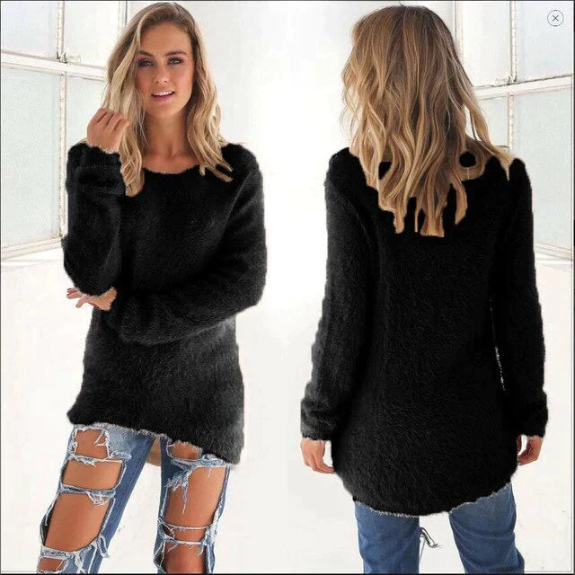 Georgia - Chique look Casual trui met O halslijn