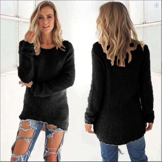 Georgia - Chique look Casual trui met O halslijn