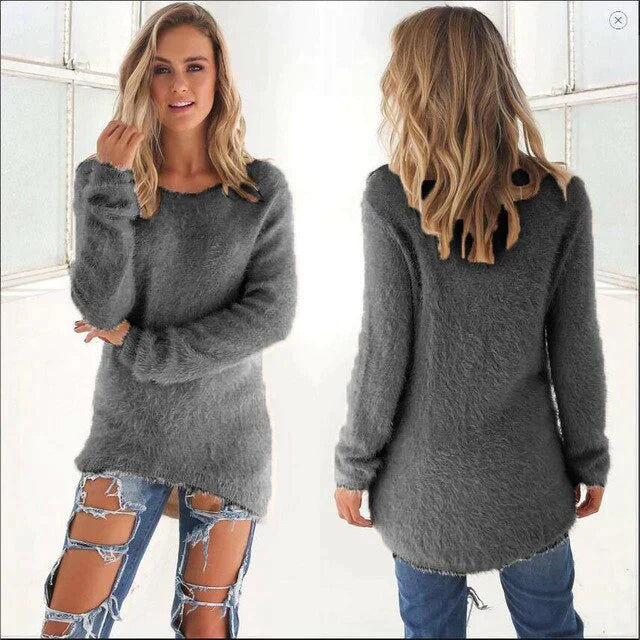 Georgia - Chique look Casual trui met O halslijn