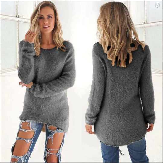 Georgia - Chique look Casual trui met O halslijn