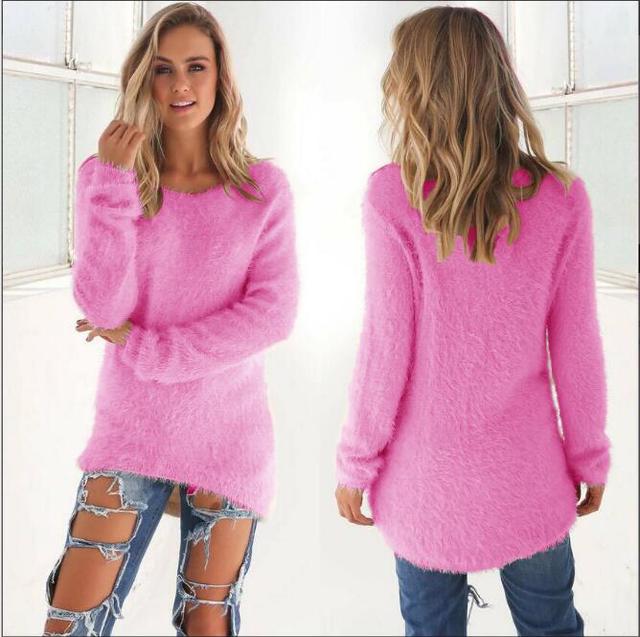 Georgia - Chique look Casual trui met O halslijn