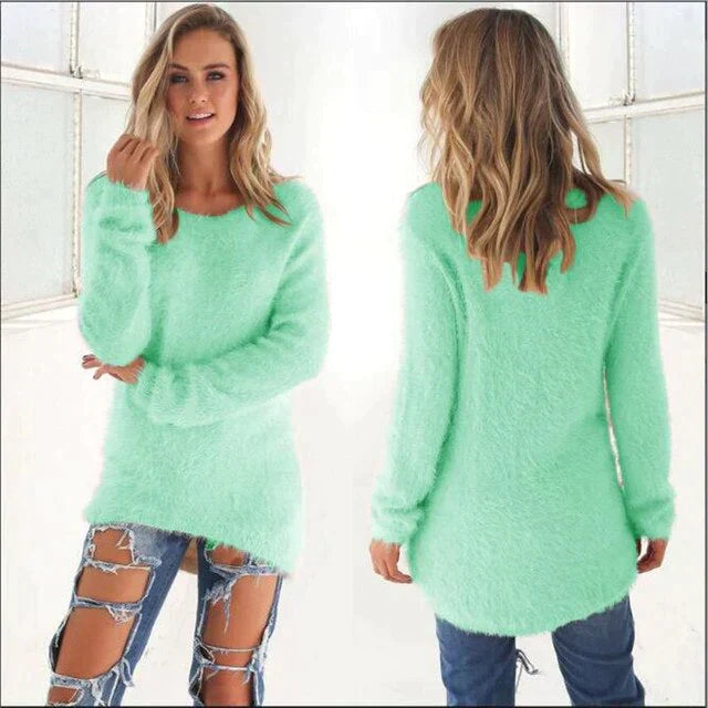Georgia - Chique look Casual trui met O halslijn