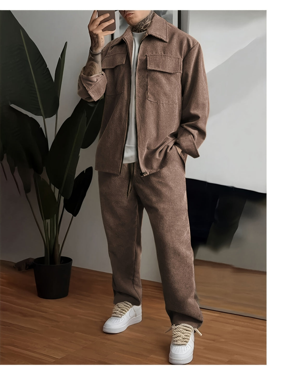 Trainingspak Heren | Joggingpak Heren | Ritssluiting & Ruime Zakken