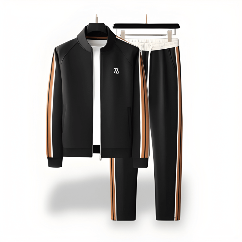 Trainingspak Heren | Joggingpak Heren | Streepdessin & Verzorgde Look