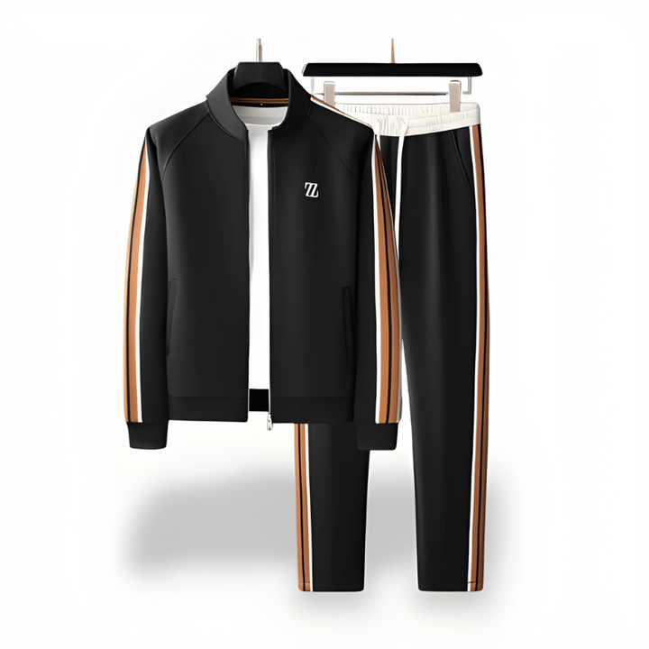 Trainingspak Heren | Joggingpak Heren | Streepdessin & Verzorgde Look