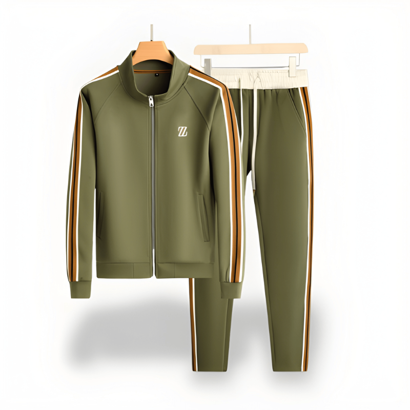 Trainingspak Heren | Joggingpak Heren | Streepdessin & Verzorgde Look