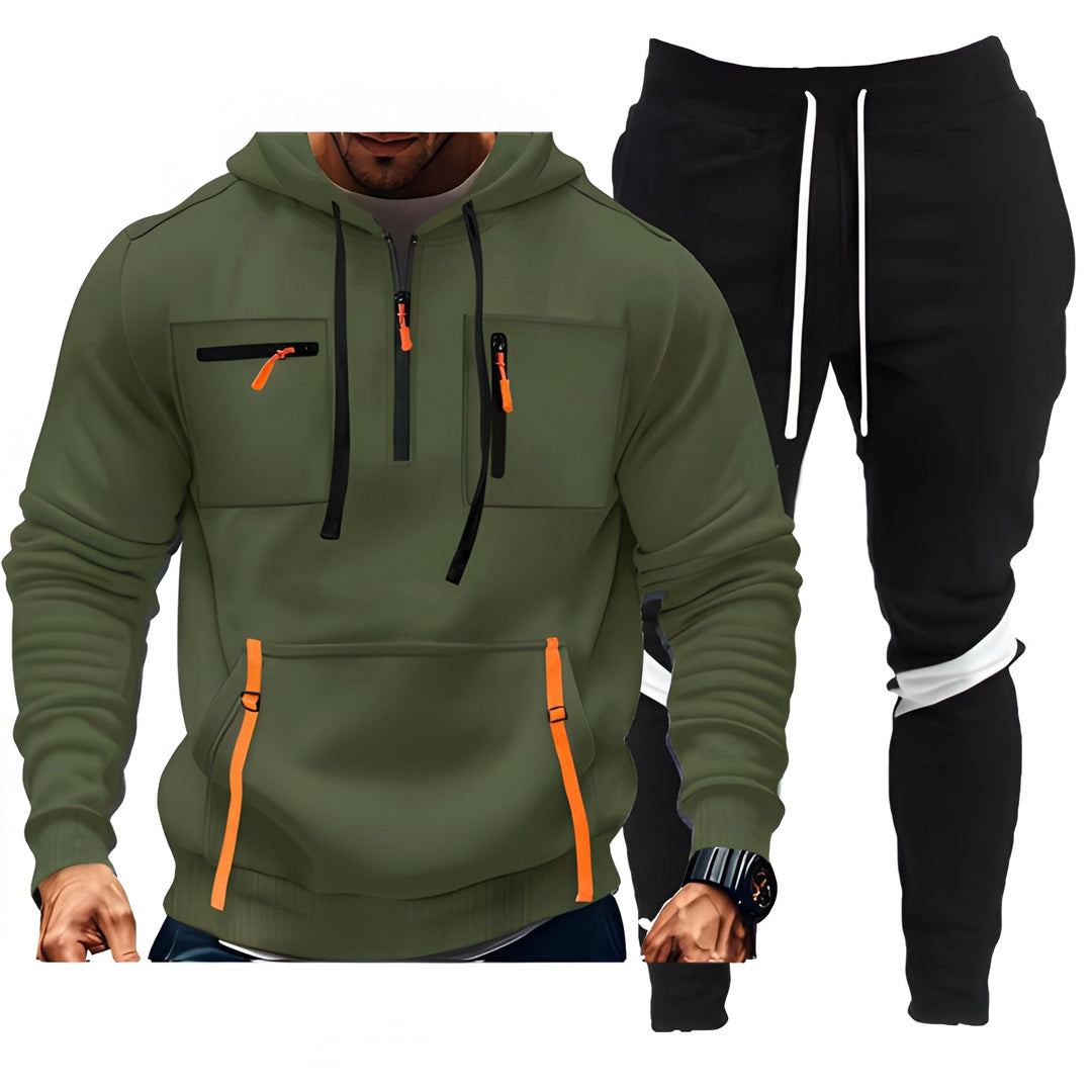 Trainingspak Heren | Joggingpak Heren | Warmtebehoud & Ritszakken