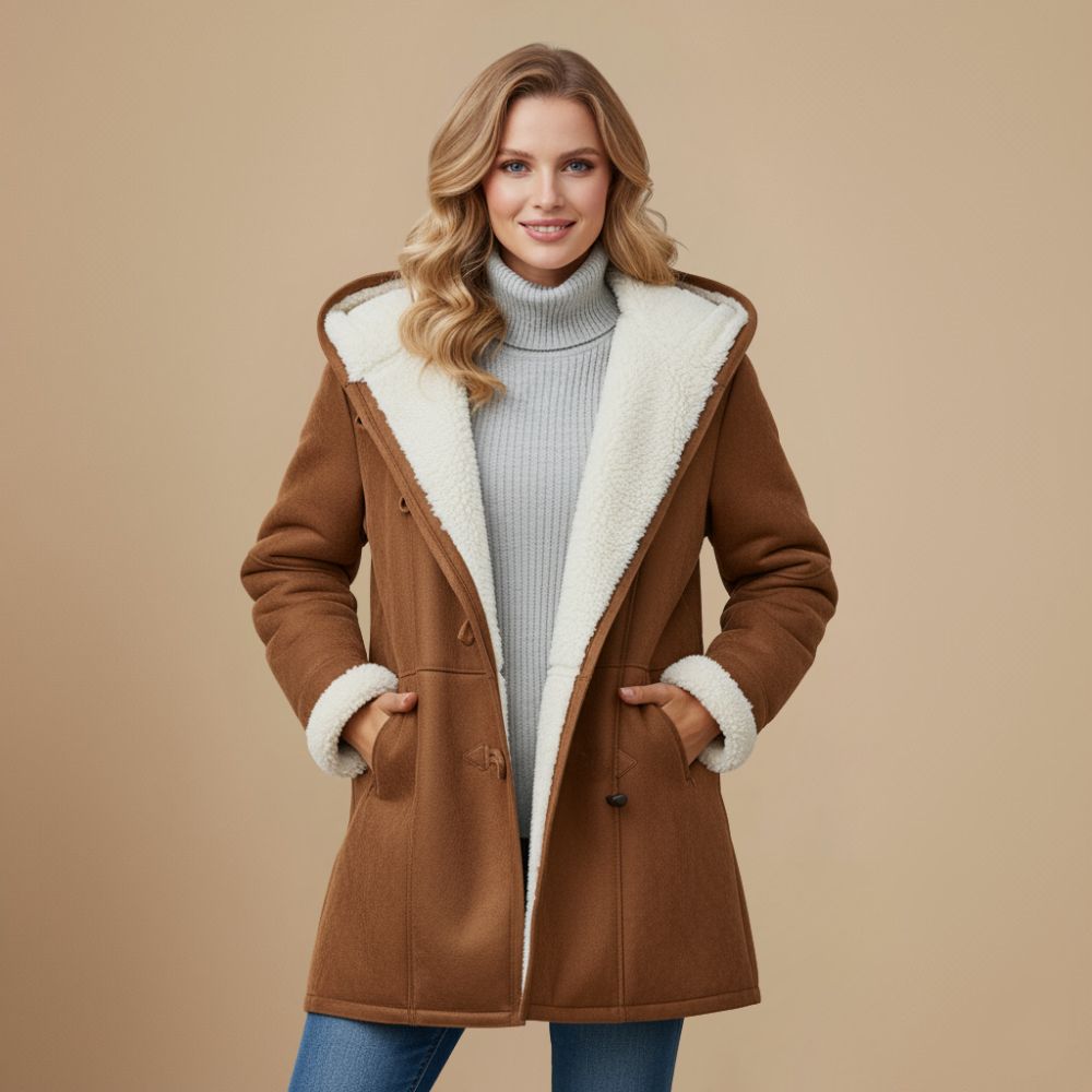 Tussenjas Dames | Dufflecoat met Capuchon | Winterwarmte