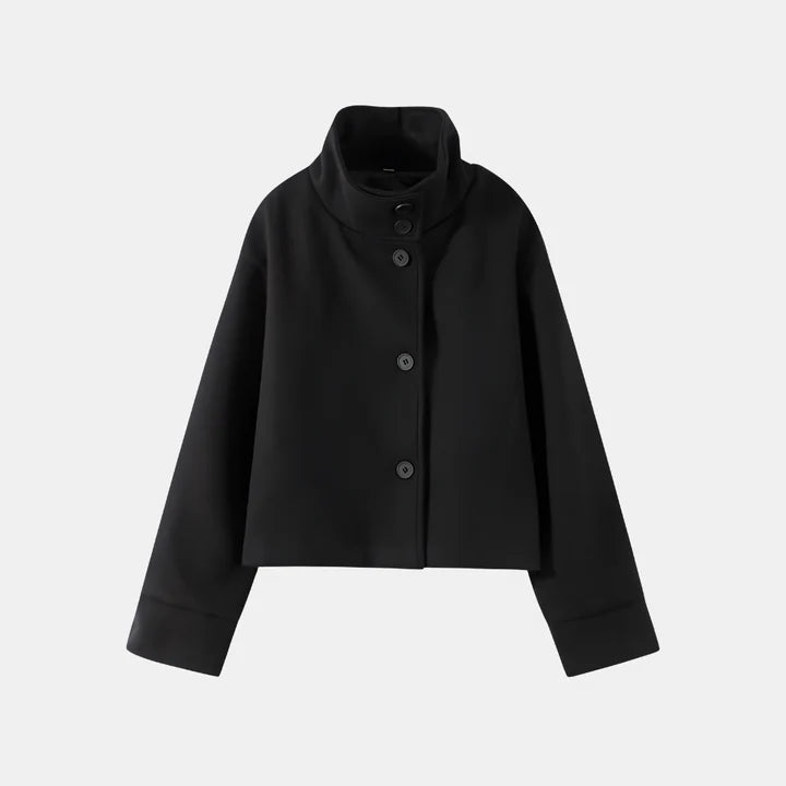 Tussenjas Dames | Opstaande Kraag & Knopensluiting