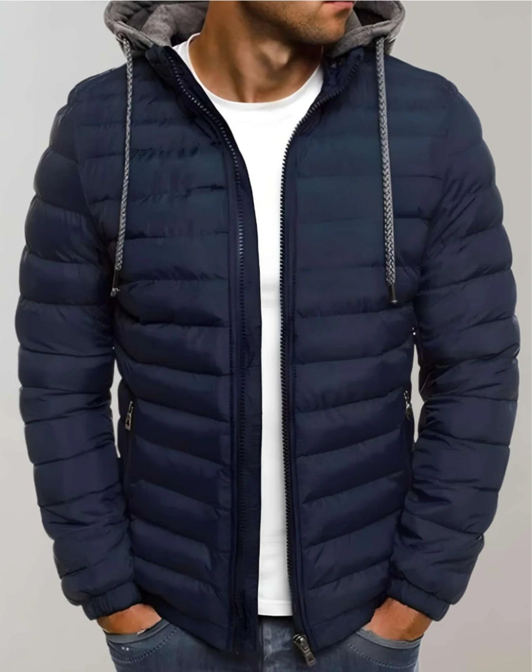 Tussenjas Heren | Capuchon & Licht Gewatteerd Comfort