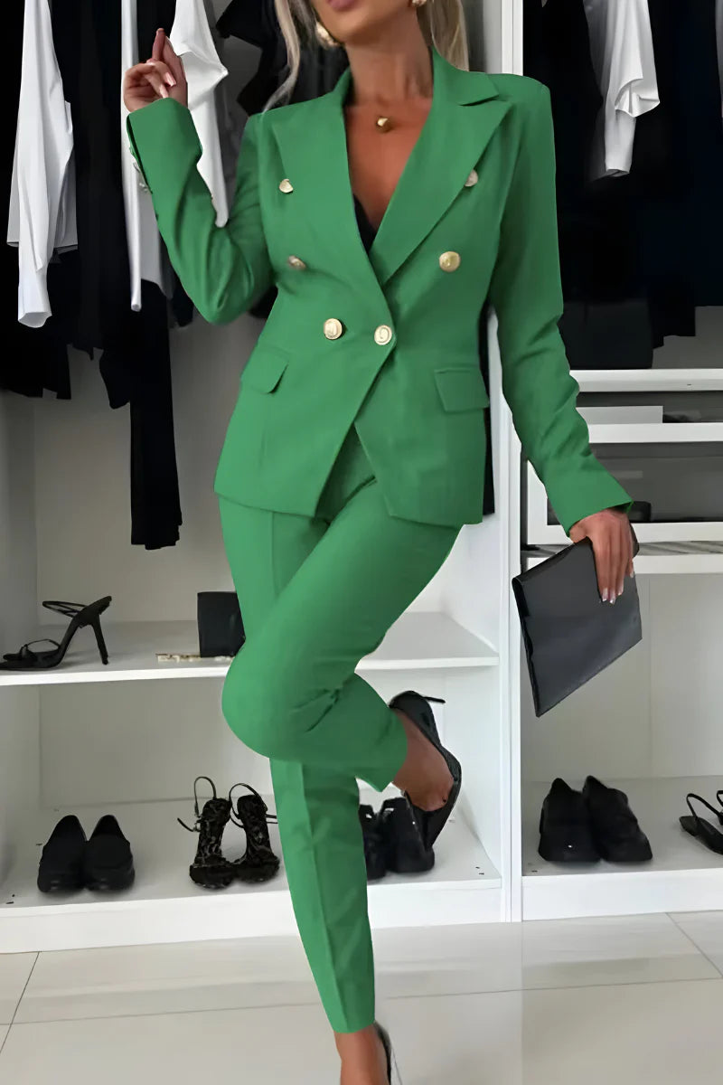 Tweedelig Pak Dames | Getailleerde Look & Slank Silhouet