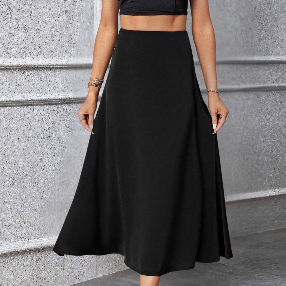 Dames Lange Rok Elegante Vloeiende Snit voor Zomer - LILYANNA-2