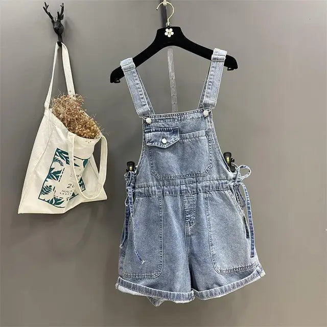 Variant image for Dames Spijker Jumpsuit Casual Vintage Design Met Verstelbare Pasvorm - Lisa-9