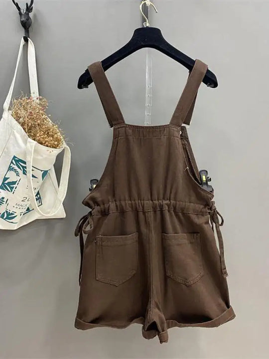 Dames Spijker Jumpsuit Casual Vintage Design Met Verstelbare Pasvorm - Lisa-5
