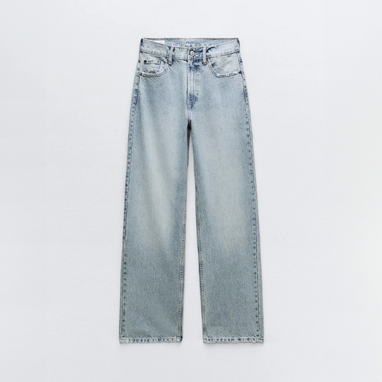 Vintage jeans Dames | Ripped details & relaxte straight fit