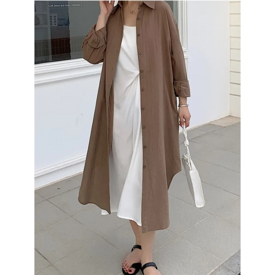 Variant image for Dames Blouse Jurk Halflang Stijlvol en Comfortabel - Emma-11