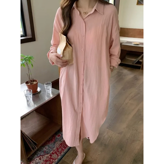 Dames Blouse Jurk Halflang Stijlvol en Comfortabel - Emma-4
