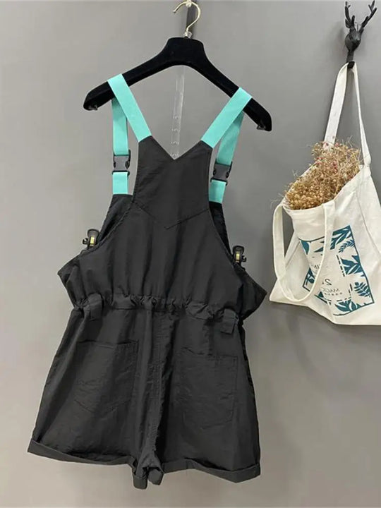 Dames Jumpsuit Mouwloos Met Vierkante Kraag En Wijde Pijpen - Luna-6