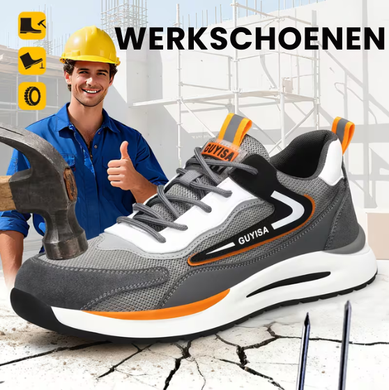 Werkschoenen Heren | Veiligheidsschoenen | Impact- & Prikbestendige Bescherming