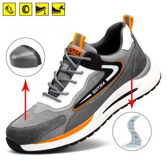 Werkschoenen Heren | Veiligheidsschoenen | Impact- & Prikbestendige Bescherming