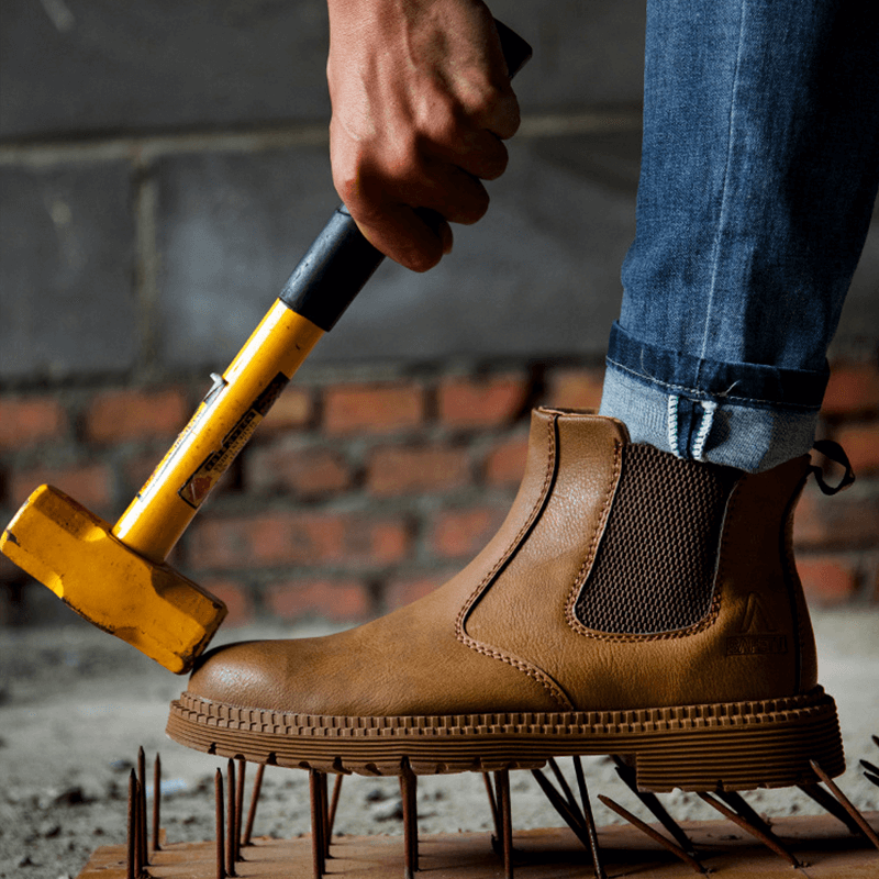 Werkschoenen Heren | Veiligheidsschoenen | Instapmodel met gripzool & stabiele bescherming